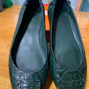Tory Burch Minnie Ballet Shoe Leather